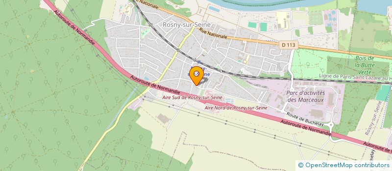 localisation de l'entreprise SCI DU MOULIN AUX TROUS  ROSNY-SUR-SEINE