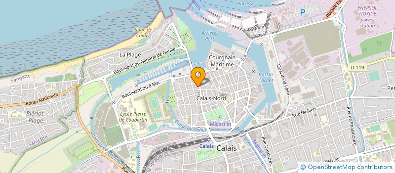 localisation de l'entreprise SCI DU MOULIN BLANC  CALAIS