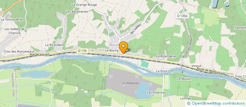 localisation de l'entreprise SCI DU MOULIN BLANC  MONTRICHARD-VAL-DE-CHER