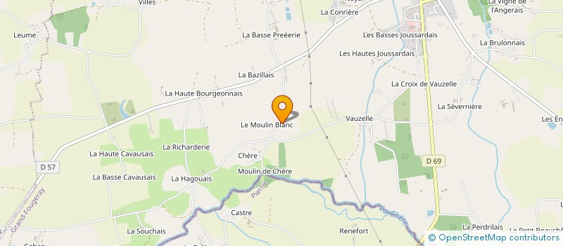 localisation de l'entreprise SCI DU MOULIN BLANC  GRAND-FOUGERAY