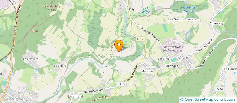 localisation de l'entreprise SCI DU MOULIN BONNANT  DRAILLANT