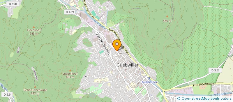 localisation de l'entreprise SCI DU MOULIN BORDMANN  GUEBWILLER