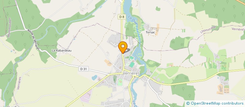 localisation de l'entreprise SCI DU MOULIN BOURGEOIS  VERRIERES