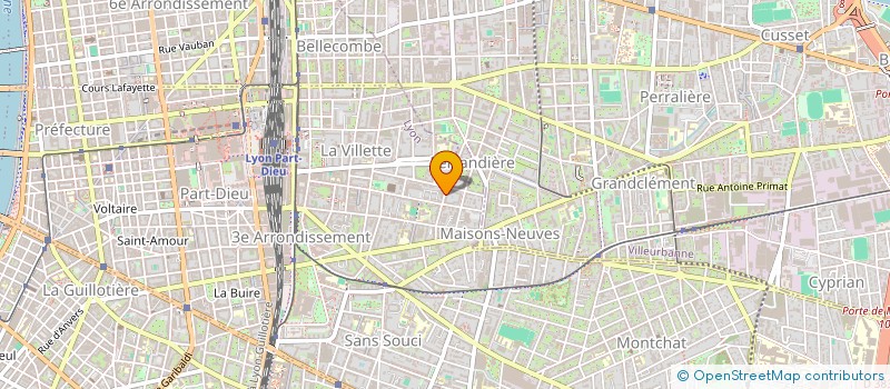 localisation de l'entreprise SCI DU MOULIN BRIGNAIROT  LYON 3EME