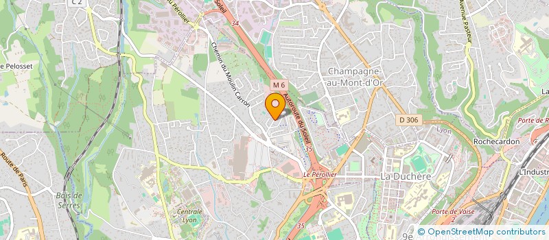 localisation de l'entreprise SCI DU MOULIN CARON  ECULLY