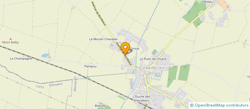 localisation de l'entreprise SCI DU MOULIN CHARDONIERE  CORBEILLES
