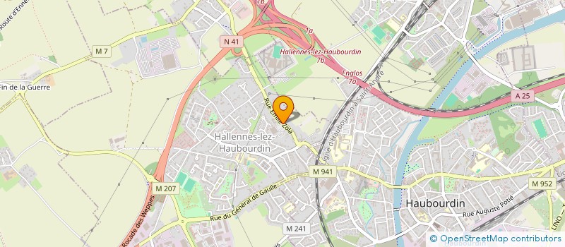 localisation de l'entreprise SCI DU MOULIN D'HALLENNES  HALLENNES-LEZ-HAUBOURDIN
