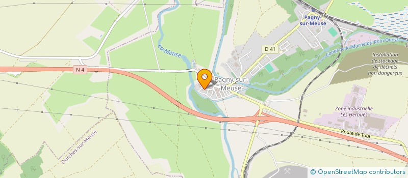 localisation de l'entreprise SCI DU MOULIN D'OURCHES  PAGNY-SUR-MEUSE