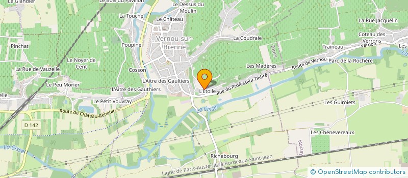 localisation de l'entreprise SCI DU MOULIN DE BACCHUS à VERNOU-SUR-BRENNE