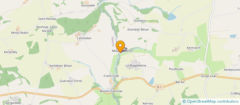 localisation de l'entreprise SCI DU MOULIN DE BAERON  LANGONNET