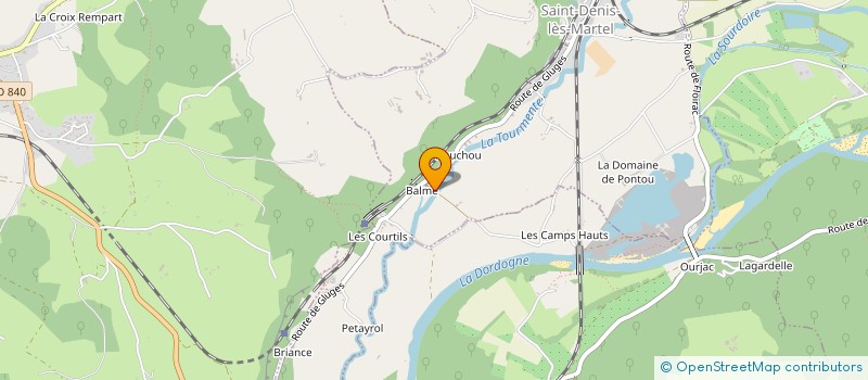 localisation de l'entreprise SCI DU MOULIN DE BALME  SAINT-DENIS-LES-MARTEL