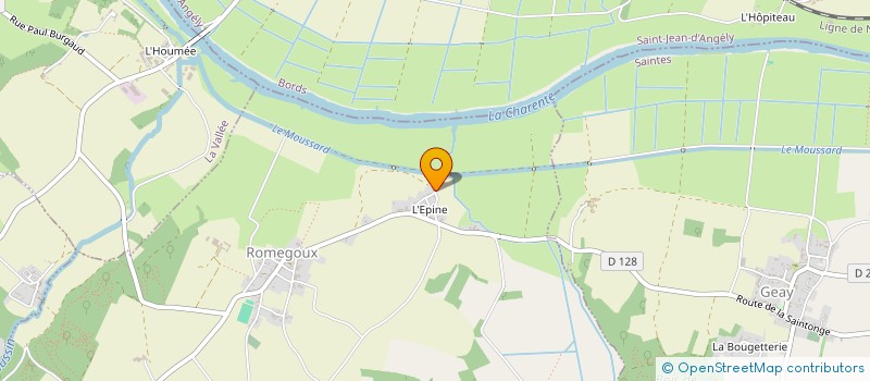 localisation de l'entreprise SCI DU MOULIN DE BOBRIE  ROMEGOUX