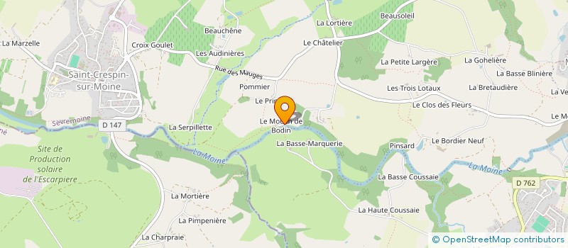 localisation de l'entreprise SCI DU MOULIN DE BODIN à SEVREMOINE