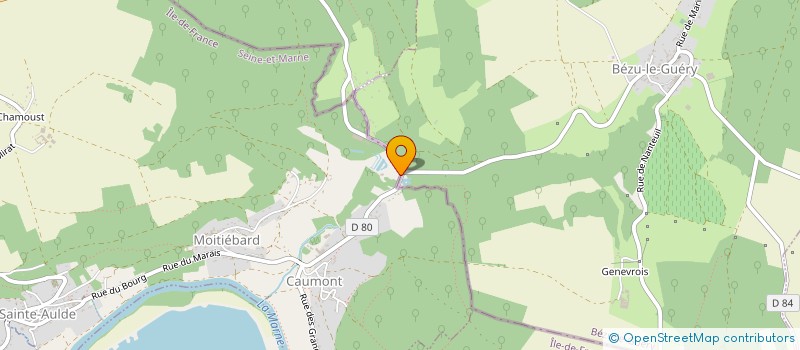 localisation de l'entreprise SCI DU MOULIN DE CAUMONT  SAINTE-AULDE