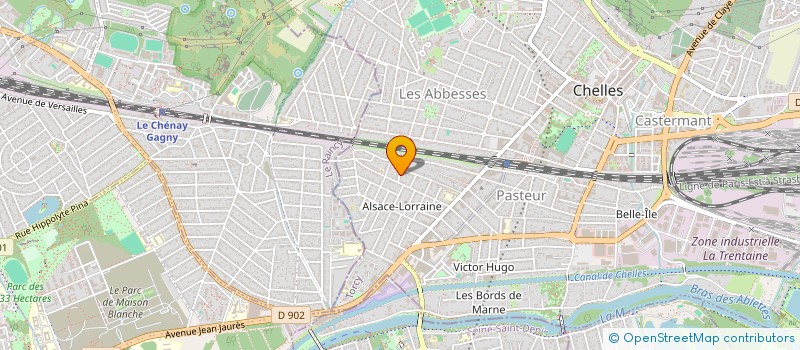 localisation de l'entreprise SCI DU MOULIN DE CHANTELOUBE  CHELLES