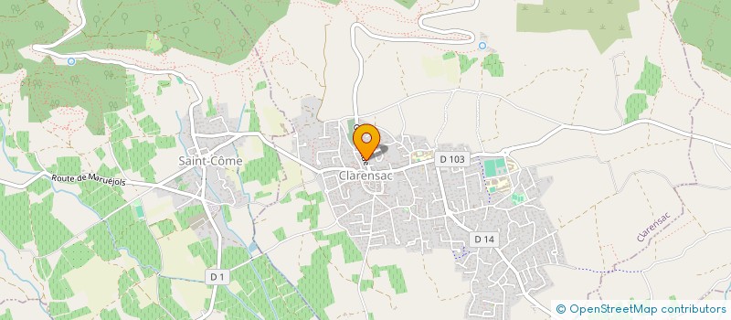 localisation de l'entreprise SCI DU MOULIN DE CLARENSAC  CLARENSAC