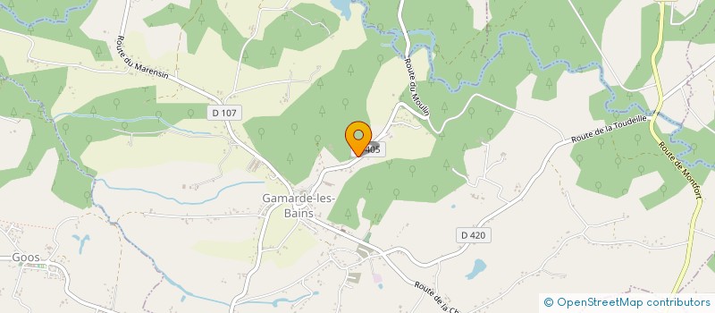 localisation de l'entreprise SCI DU MOULIN DE GAMARDE  GAMARDE-LES-BAINS