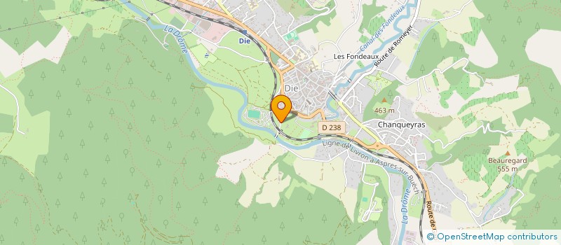 localisation de l'entreprise SCI DU MOULIN DE L'AUBE à DIE