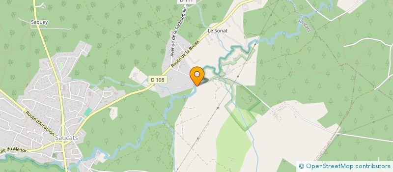 localisation de l'entreprise SCI DU MOULIN DE L'EGLISE  SAUCATS
