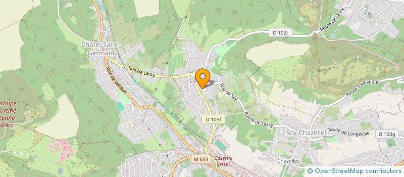 localisation de l'entreprise SCI DU MOULIN DE L'ERMITAGE  LESSY