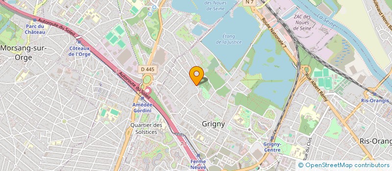 localisation de l'entreprise SCI DU MOULIN DE L'ESSONNE  GRIGNY