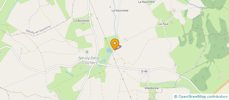 localisation de l'entreprise SCI DU MOULIN DE L ETANG  NEUVY-DEUX-CLOCHERS