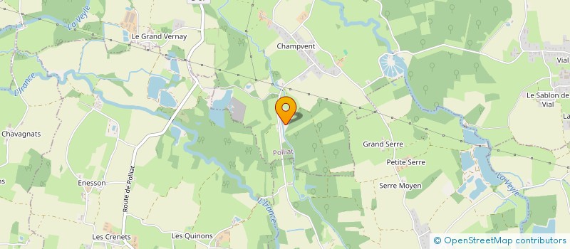 localisation de l'entreprise SCI DU MOULIN DE L'ETRE à POLLIAT