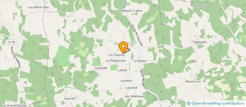localisation de l'entreprise SCI DU MOULIN DE LA BORDE à BASSILLAC ET AUBEROCHE