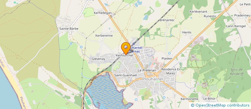 localisation de l'entreprise SCI DU MOULIN DE LA FRESNAYE  PLOUHARNEL