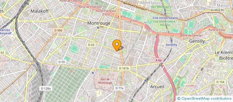 localisation de l'entreprise SCI DU MOULIN DE LA GRANGE  MONTROUGE