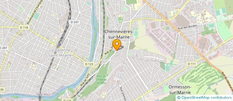 localisation de l'entreprise SCI DU MOULIN DE LA LAUCHERE  CHENNEVIERES-SUR-MARNE