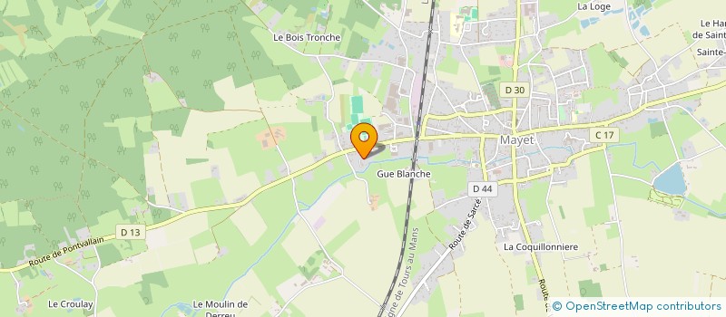 localisation de l'entreprise SCI DU MOULIN DE LA PELOUSE  MAYET