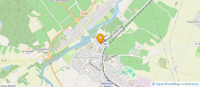 localisation de l'entreprise SCI DU MOULIN DE LA SALLE  MONTREUIL-BELLAY