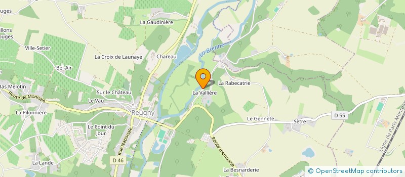 localisation de l'entreprise SCI DU MOULIN DE LA VALLIERE à REUGNY
