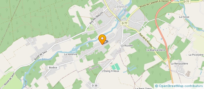 localisation de l'entreprise SCI DU MOULIN DE LA VARENNE à CELLETTES