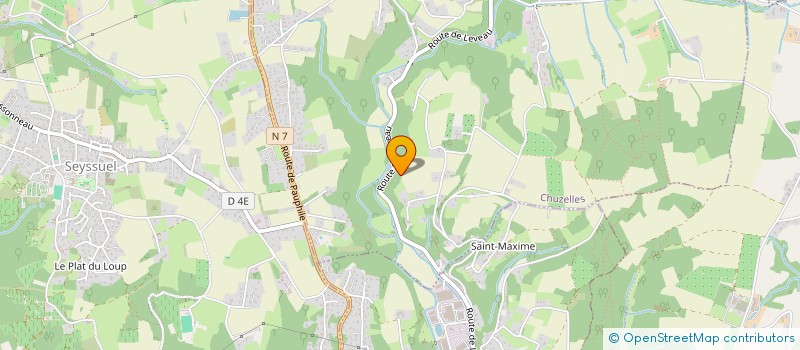 localisation de l'entreprise SCI DU MOULIN DE LEVEAU  CHUZELLES