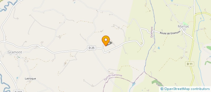 localisation de l'entreprise SCI DU MOULIN DE MARSAC  MARSAC
