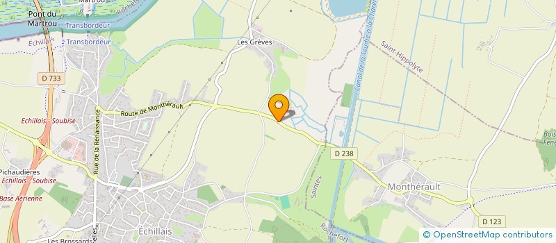 localisation de l'entreprise SCI DU MOULIN DE PILLAY  ECHILLAIS