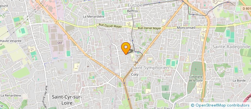 localisation de l'entreprise SCI DU MOULIN DE RACAULT  TOURS