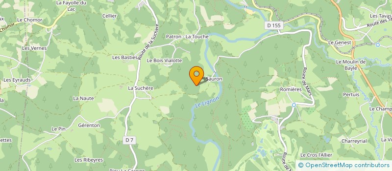 localisation de l'entreprise SCI DU MOULIN DE SAURON  LE CHAMBON-SUR-LIGNON