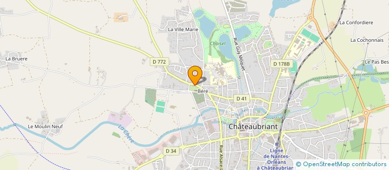 localisation de l'entreprise SCI DU MOULIN DENIEUL  CHATEAUBRIANT