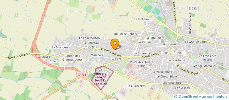 localisation de l'entreprise SCI DU MOULIN DES CORNILLIERES  DOUE-EN-ANJOU