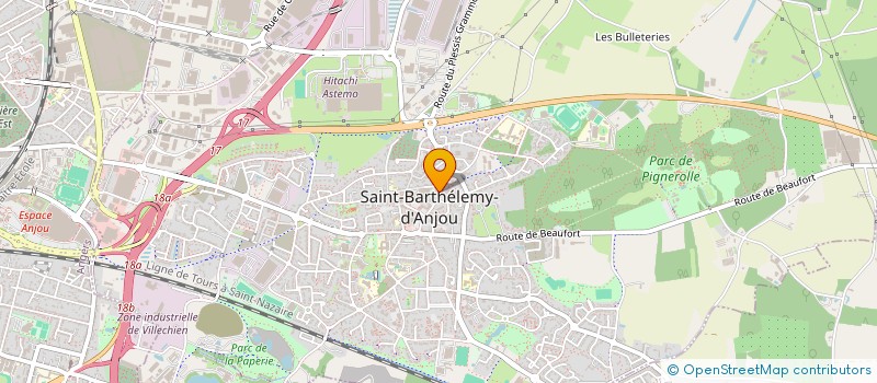 localisation de l'entreprise SCI DU MOULIN DES LANDES  SAINT-BARTHELEMY-D'ANJOU