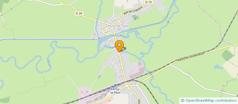 localisation de l'entreprise SCI DU MOULIN DU BEAUREGARD  CERCY-LA-TOUR