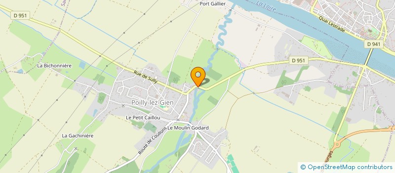 localisation de l'entreprise SCI DU MOULIN DU BIEF  POILLY-LEZ-GIEN