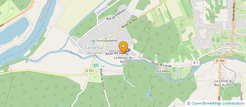 localisation de l'entreprise SCI DU MOULIN DU BOIS  CANDE-SUR-BEUVRON