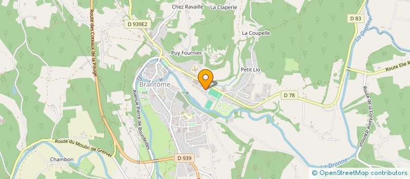localisation de l'entreprise SCI DU MOULIN DU COUVENT à BRANTOME EN PERIGORD