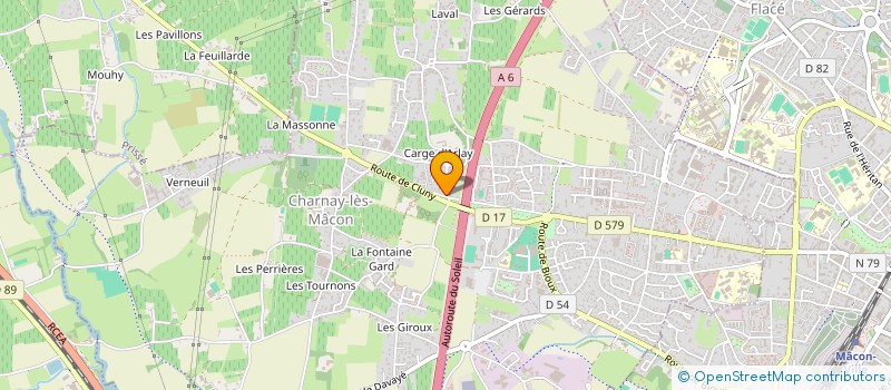 localisation de l'entreprise SCI DU MOULIN DU GASTRONOME à CHARNAY-LES-MACON