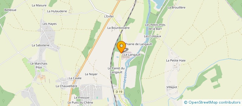 localisation de l'entreprise SCI DU MOULIN DU LANGAULT  SAINT-HILAIRE-LA-GRAVELLE