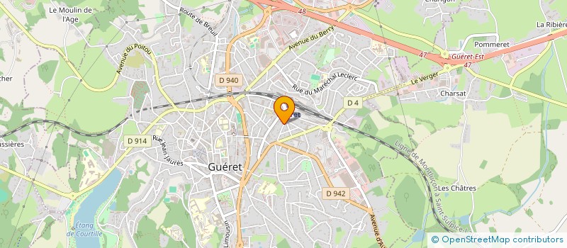 localisation de l'entreprise SCI DU MOULIN DU PONT  GUERET